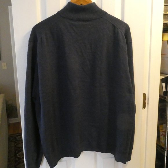 Jos A Bank Wool Quarter Zip Sweater XL - Picture 4 of 6
